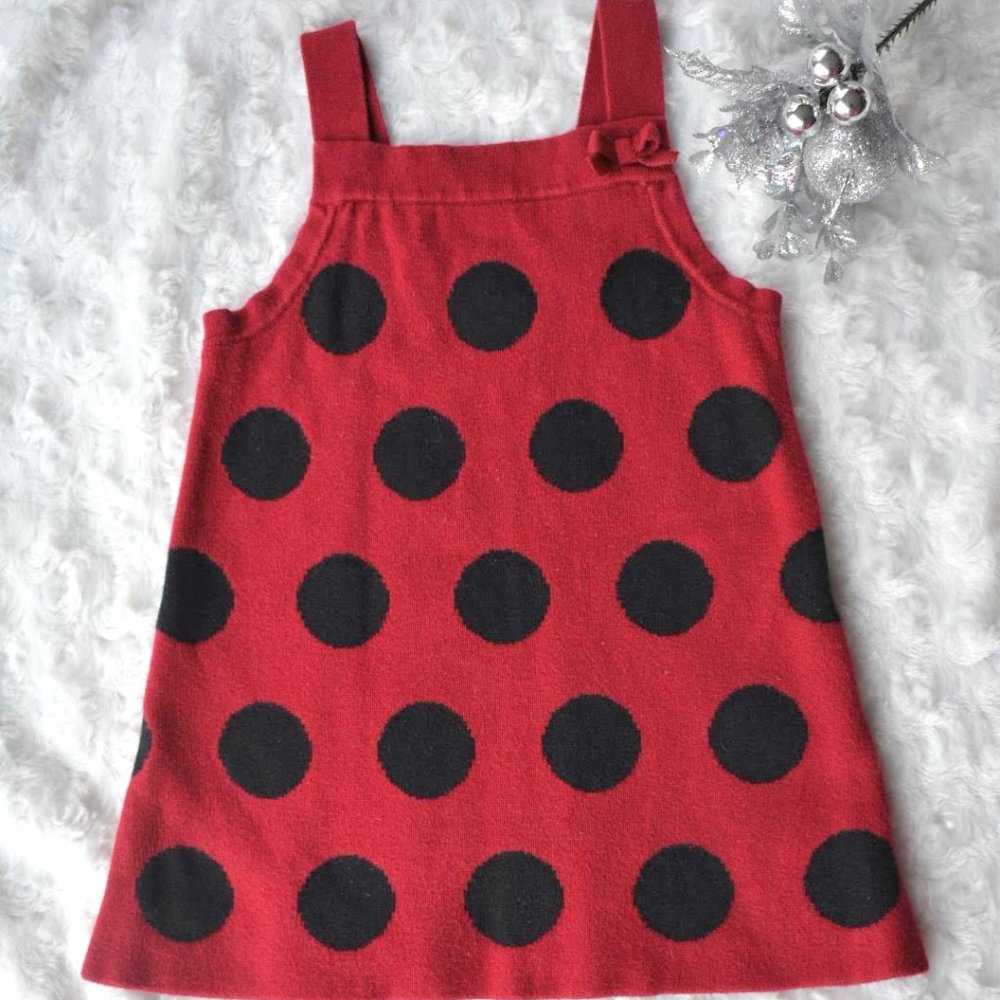 Gymboree Holiday Panda Polka Dot Sweater Jumper